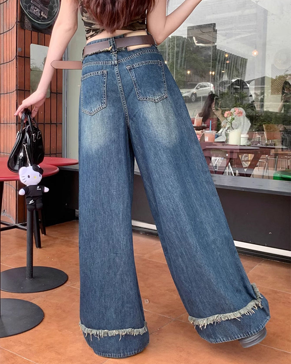 teenage drama wide leg jeans